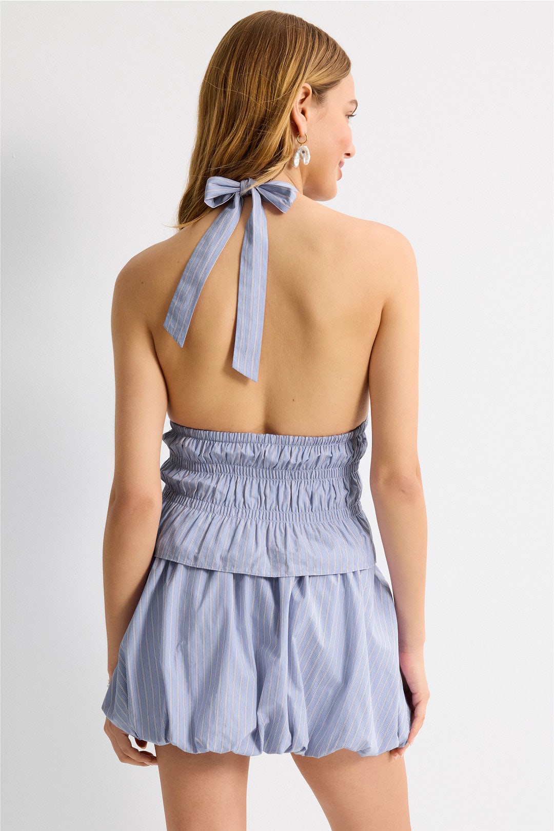 Smocked Halter Top by Onia 2