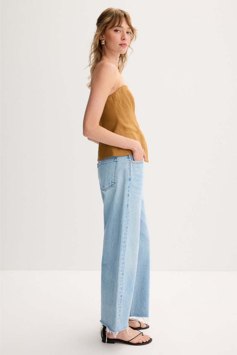 Low Curve Fray Jeans by AGOLDE - Photo 1