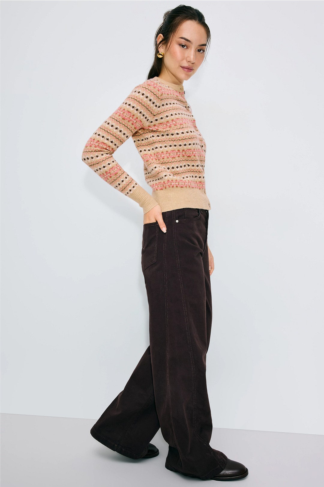 Rosie FairIsle Cardigan by Ann Mashburn 1