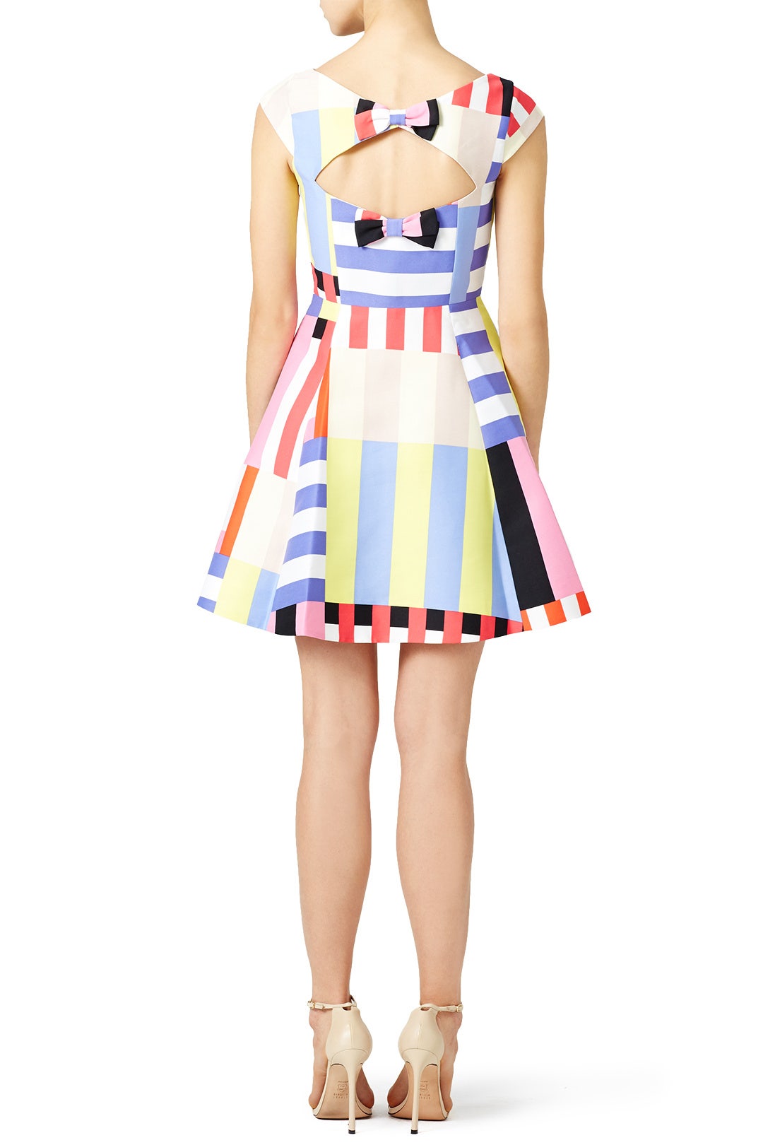 Multi Stripe Kite Bow Back Dress by kate spade new york | Rent the  