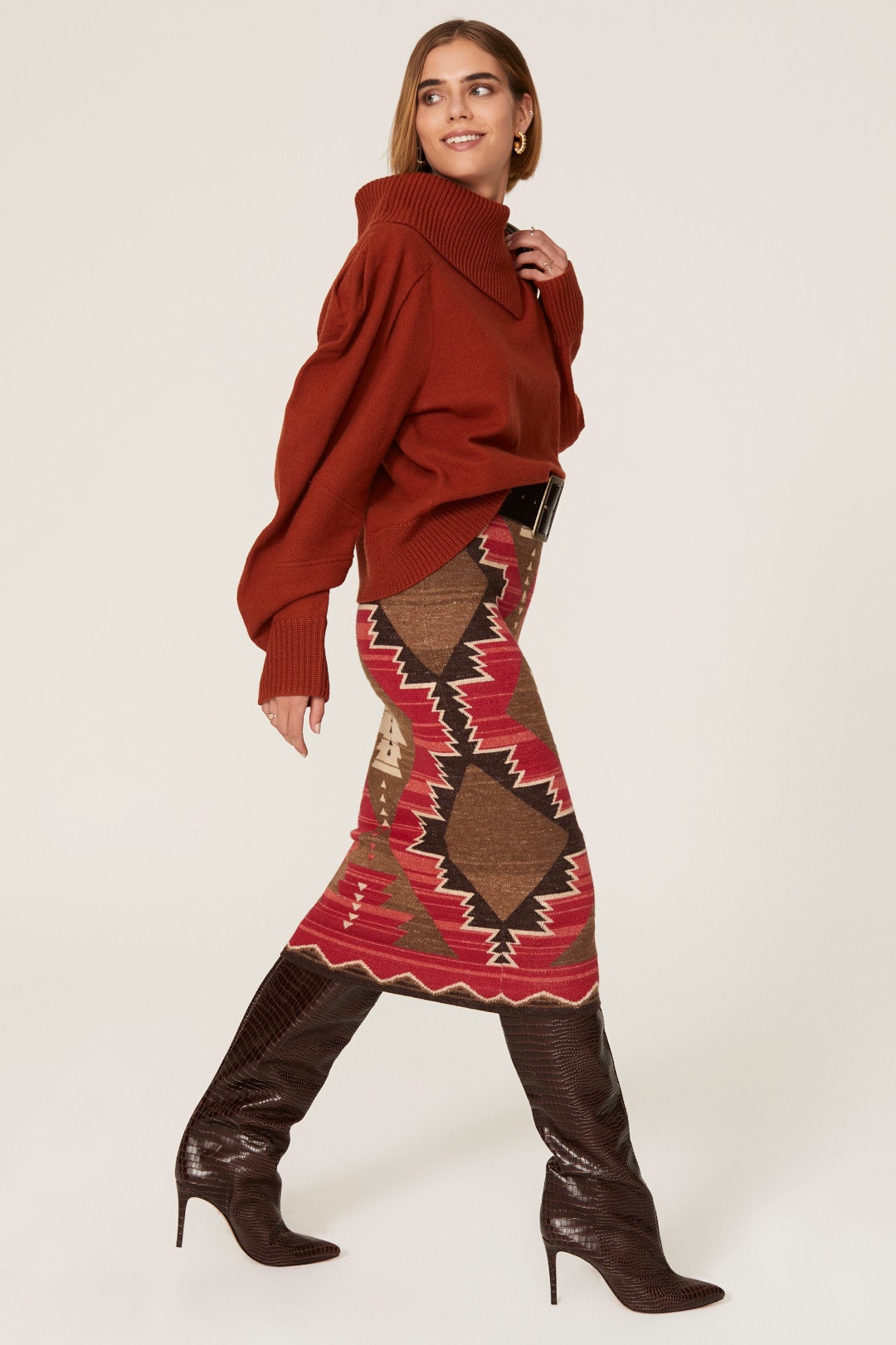 Southwestern Print Pencil Skirt by Lauren Ralph Lauren 1