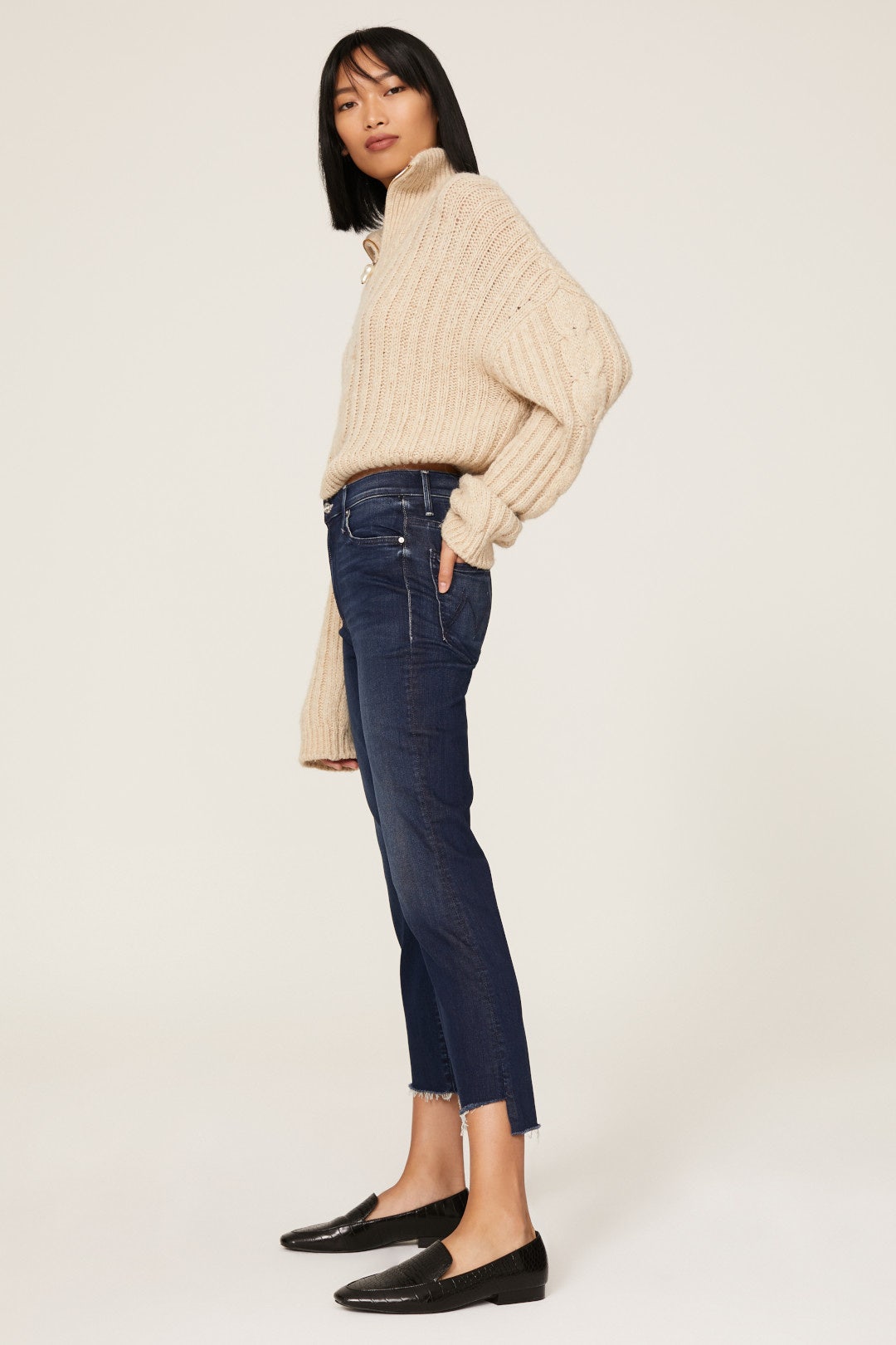 The Insider Crop Step Jeans by MOTHER 1