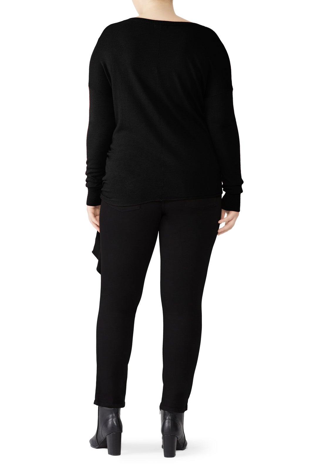 Black Arenal Front Tie Sweater by Universal Standard 1