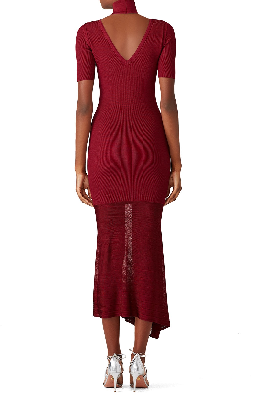 Burgundy Selima Dress by Cushnie 1
