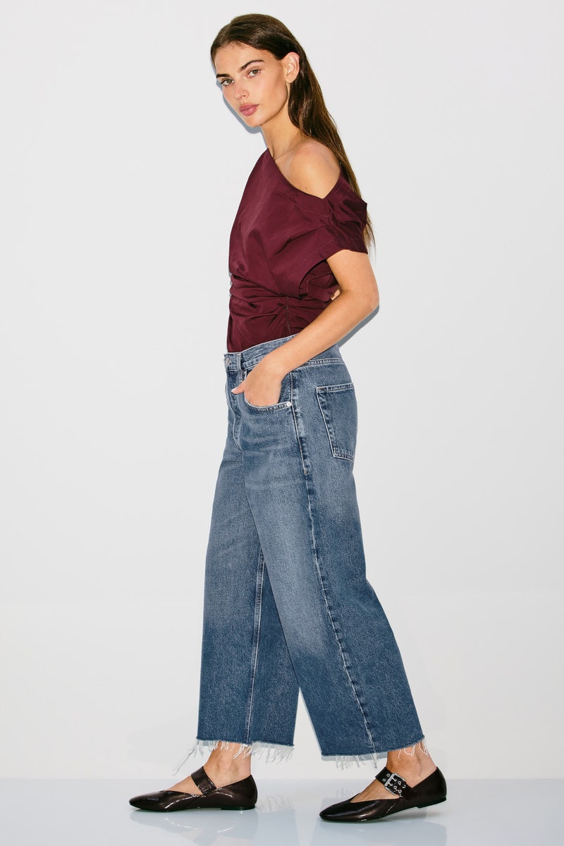 Ayla Raw Hem Cropped Wide Leg Jeans by Citizens of Humanity - Photo 1