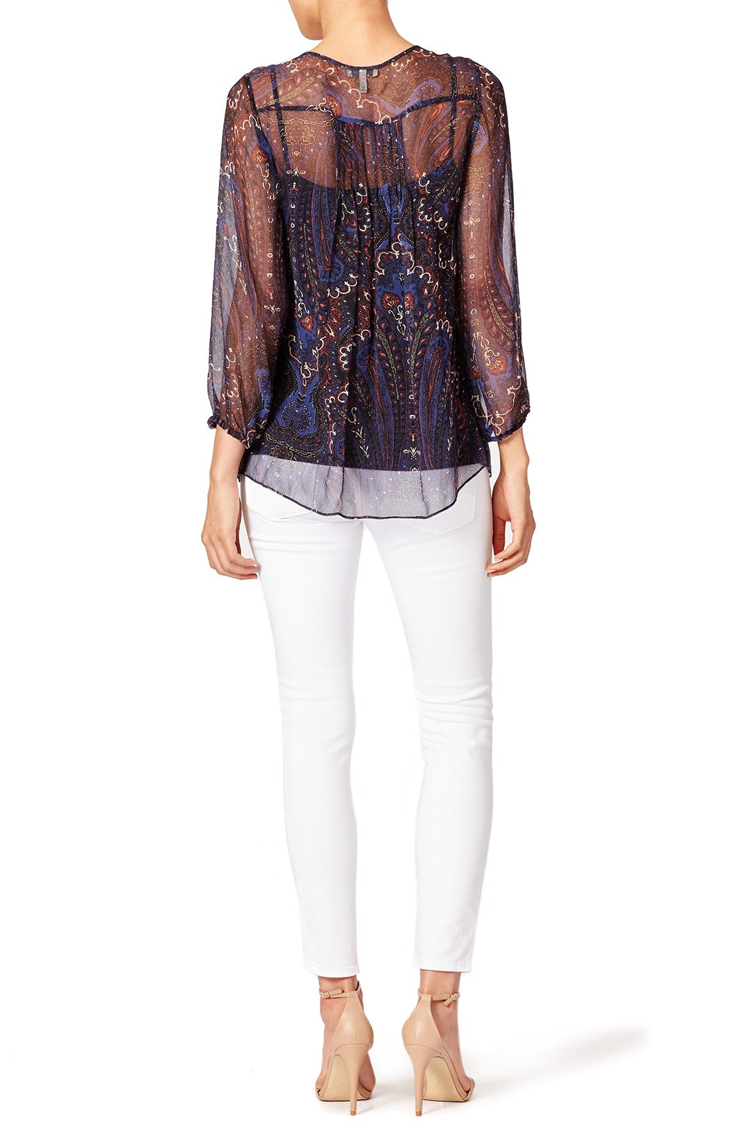 Indigo Paisley Top by Joie 2