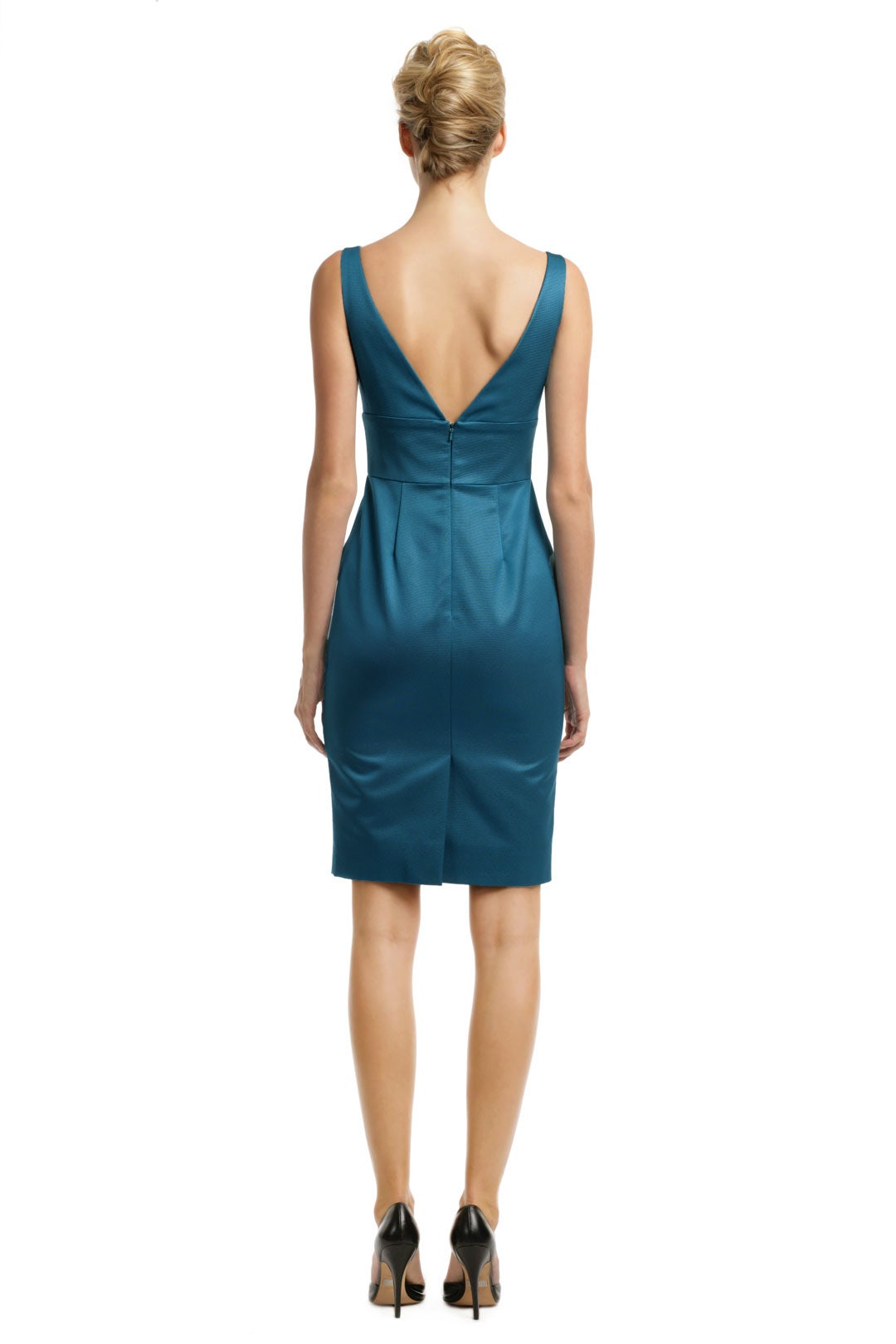 Peacock Ruffle Dress by Lela Rose 2