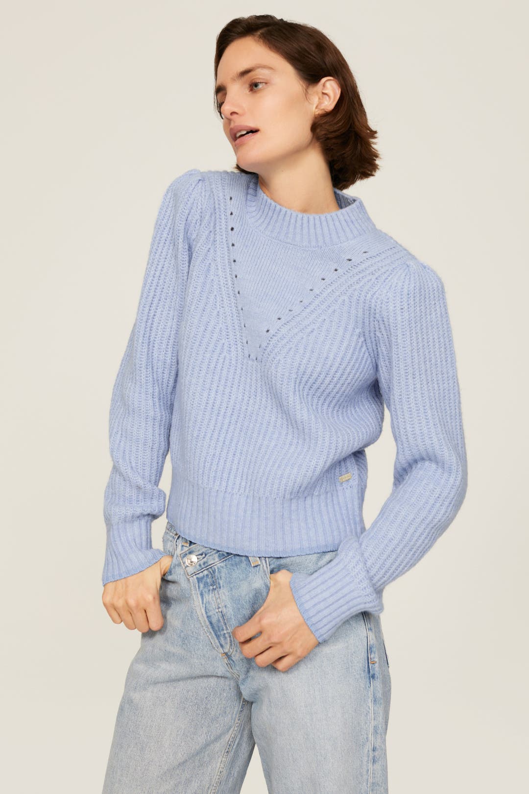 Fuzzy Knitted Sweater by Scotch & Soda | Rent the Runway