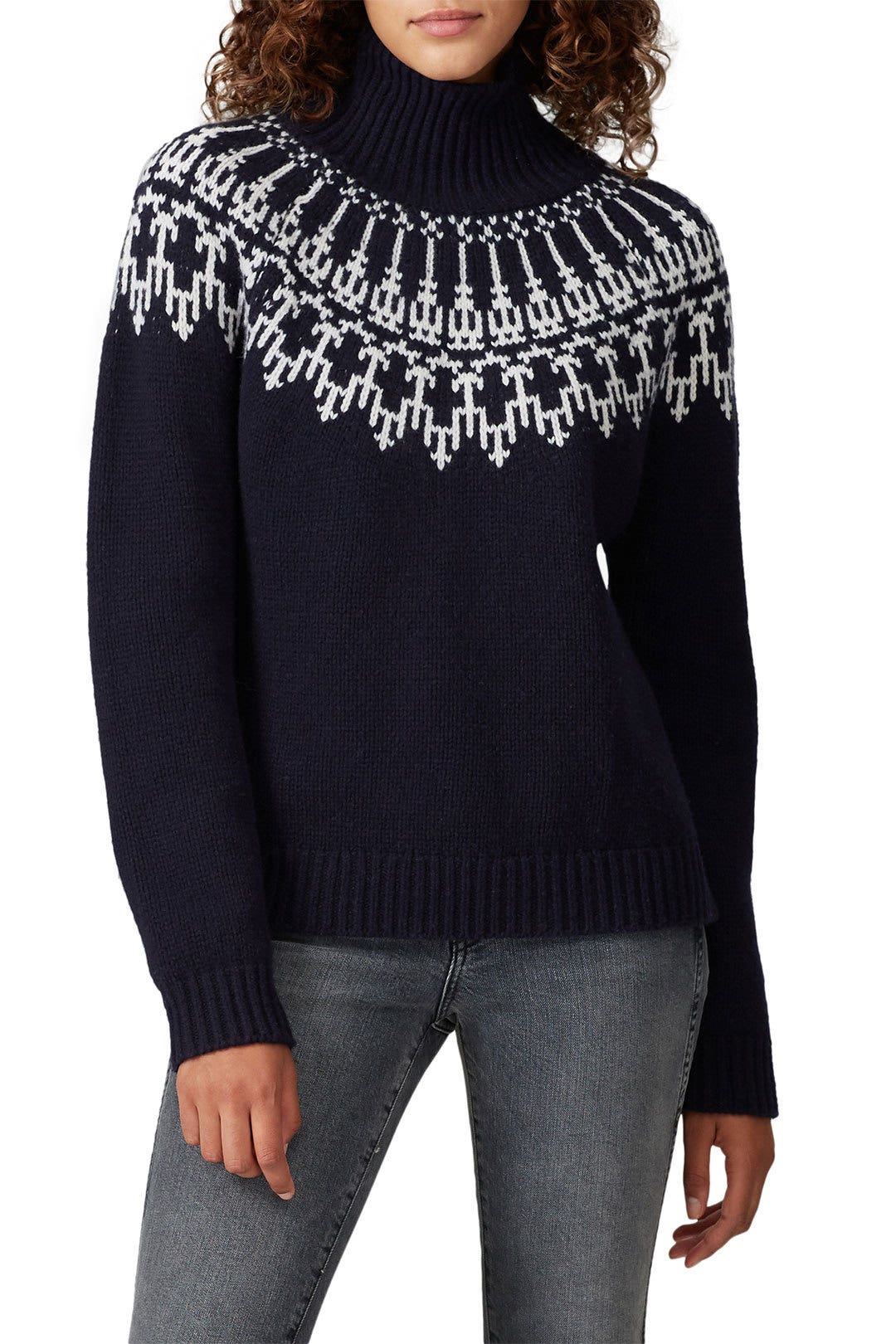 Navy Fair Isle Sweater by Tory Sport 1
