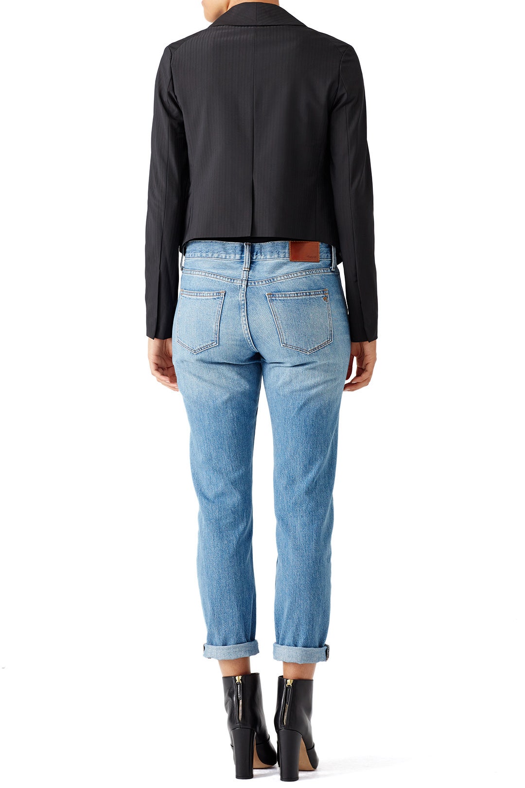 Black Fringe Edge Blazer by Derek Lam 10 Crosby 2