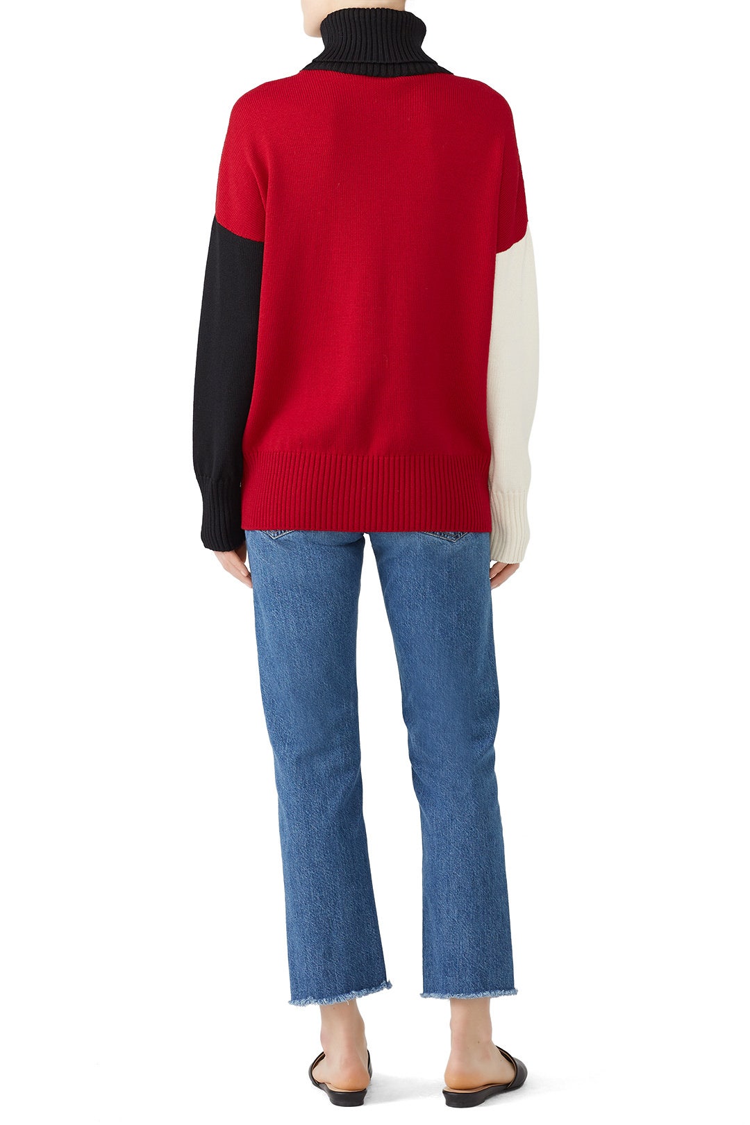 Turtleneck Colorblock Sweater by Fuzzi 2