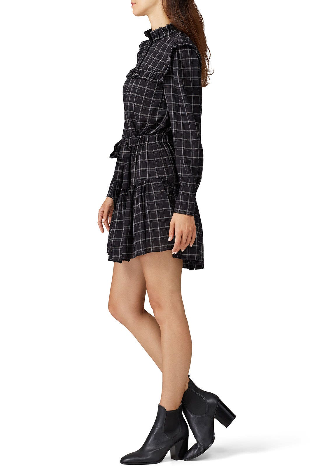 Ruffle Plaid Dress by La Vie Rebecca Taylor 1