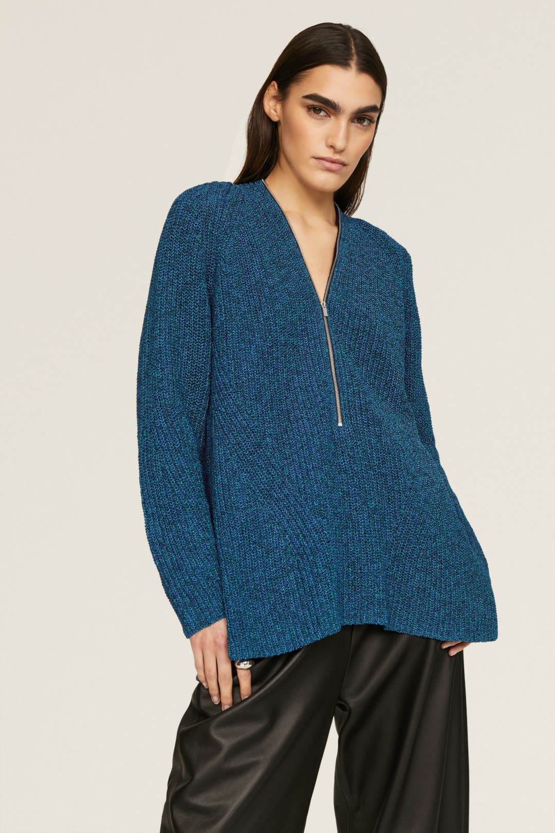 Novelty Remix Zip Sweater by Proenza Schouler White Label | Rent
