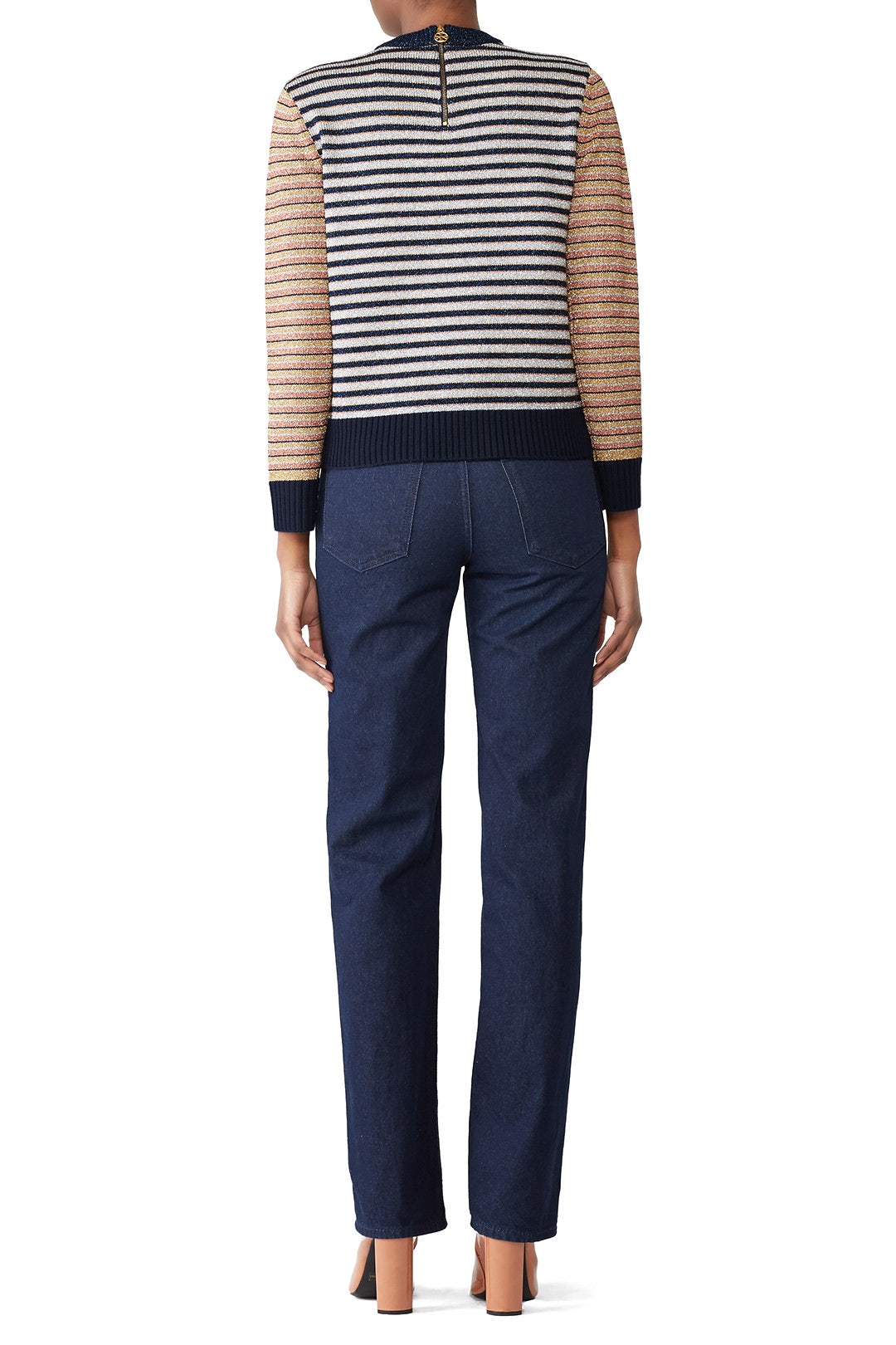 Lurex Stripe Sweater by Tory Burch 2