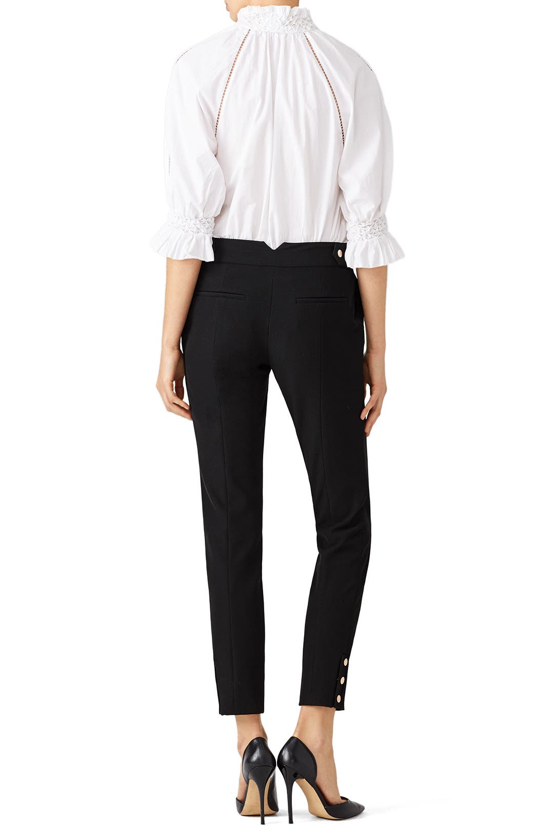 Black Straight Pants by Rachel Zoe | Rent the Runway