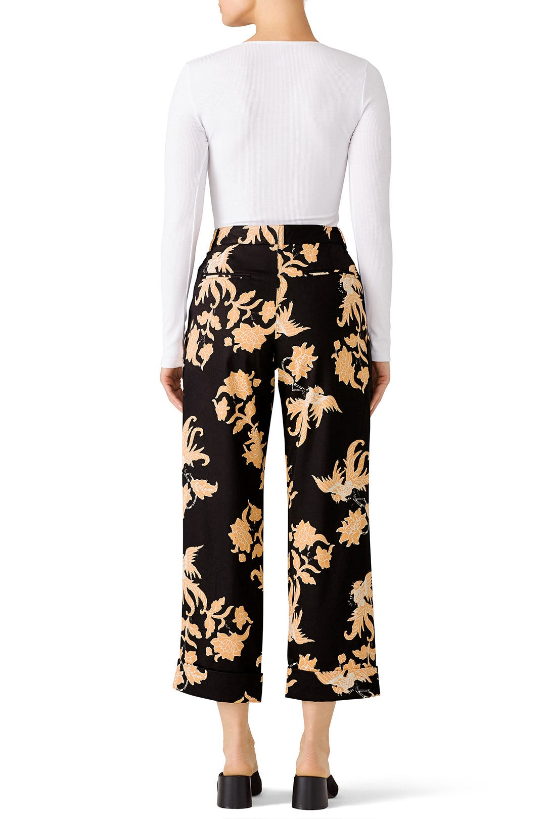 Printed Wide Leg Pants by Scotch & Soda 2