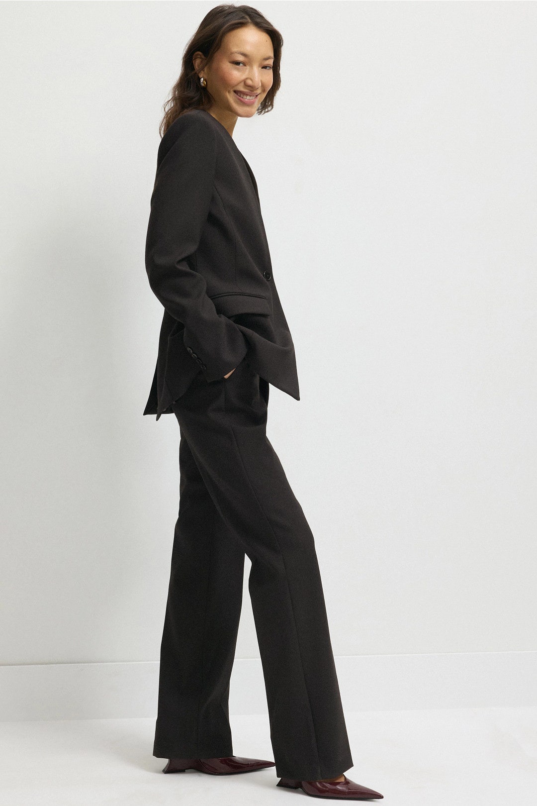 Single Button Minimal Blazer by Argent 2