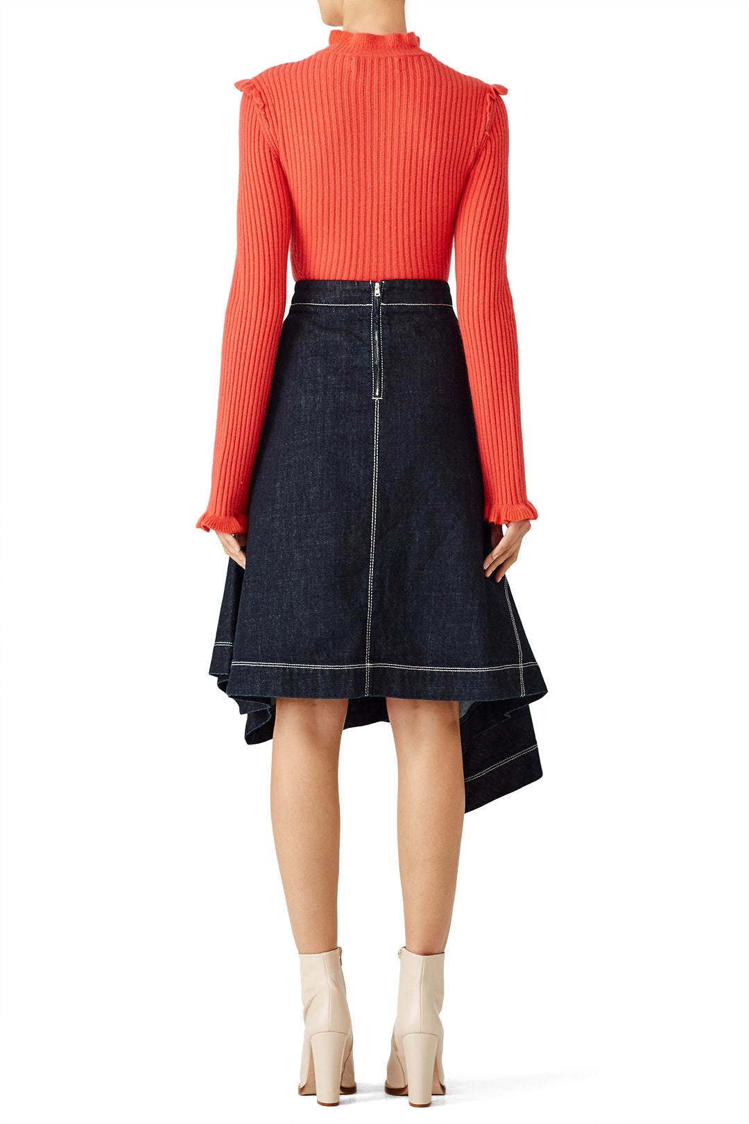 Coral Fitted Sweater by Derek Lam 10 Crosby 1