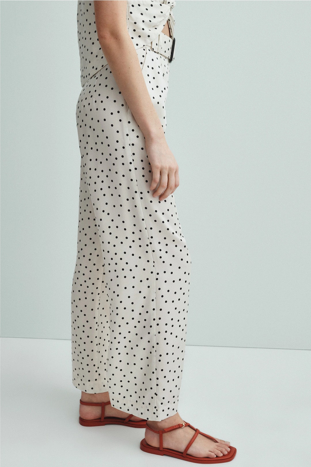 Polka Dot Belted Trouser by Matthew Bruch 2