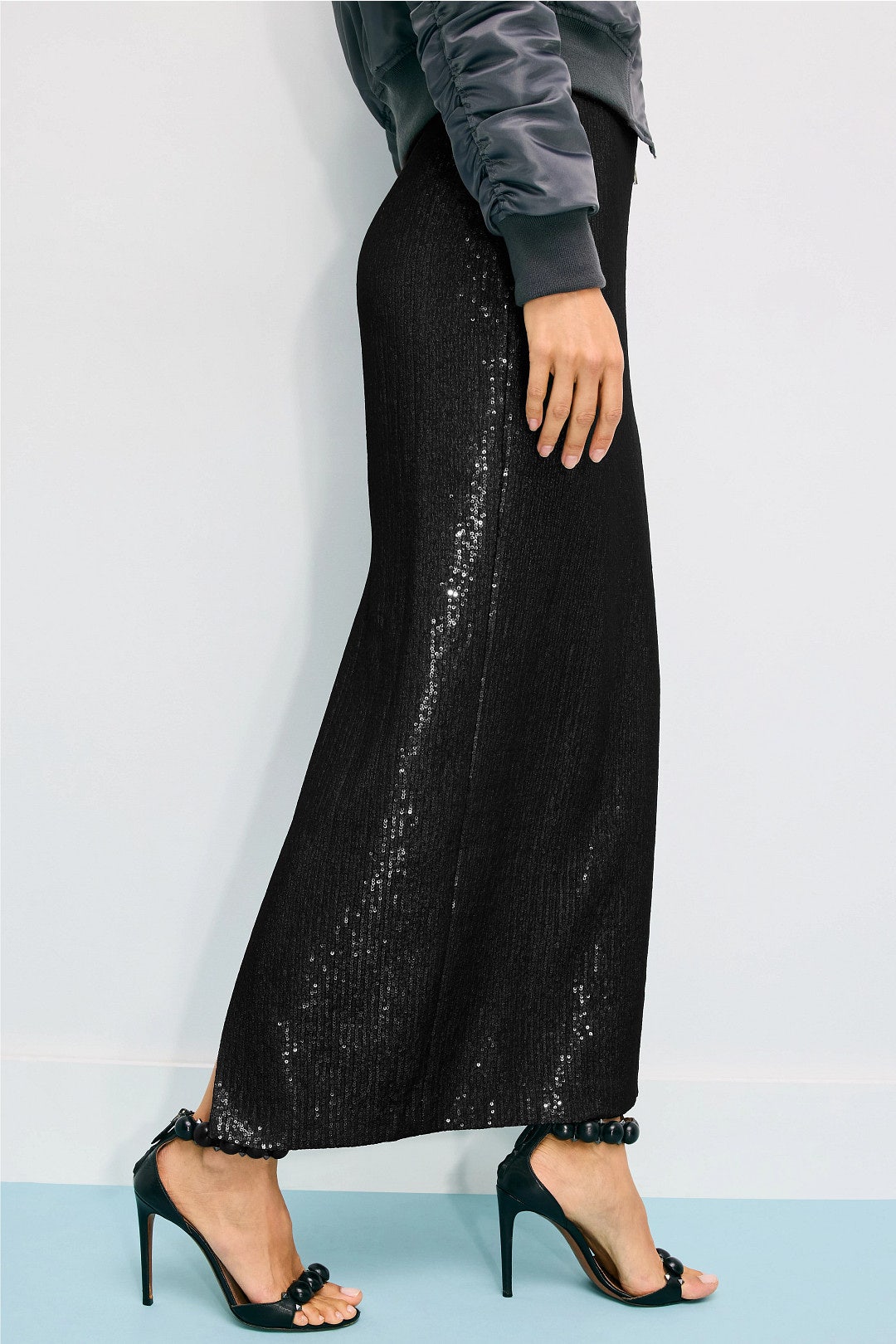 Sequin Column Maxi Skirt by Rosetta Getty x RTR 1