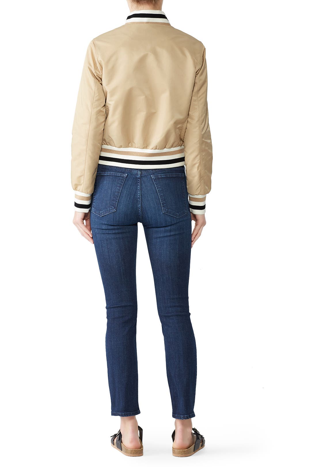 トップス THE BOLDMAN Stripe Knit Jacket THE BOLDMAN Stripe knit jacket black M Edition Contrast