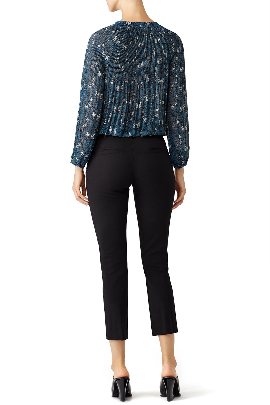 Lake Blue Halkette Chiffon Top by BB Dakota 2