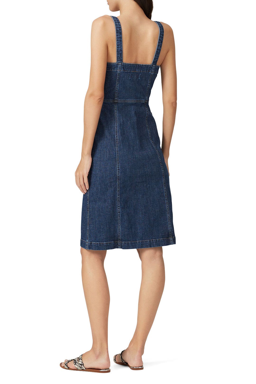 Denim Button Front Tank Dress by Madewell 1