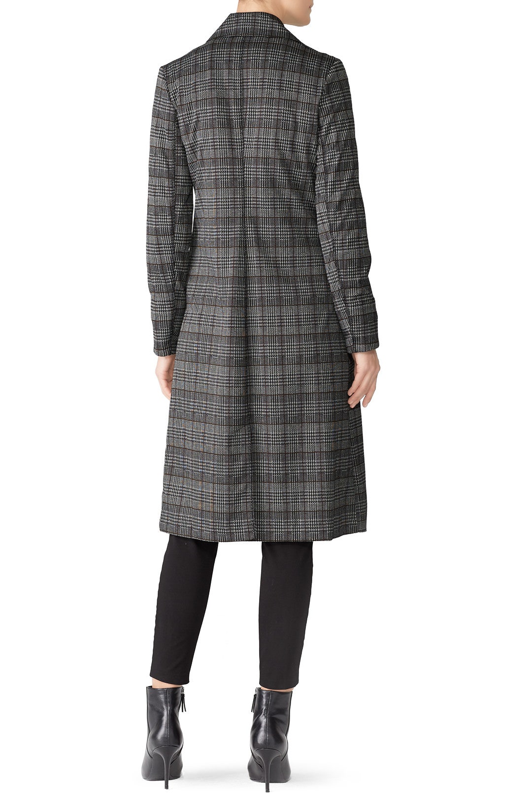 Plaid Ponte Crombie Jacket by Michael Stars 1