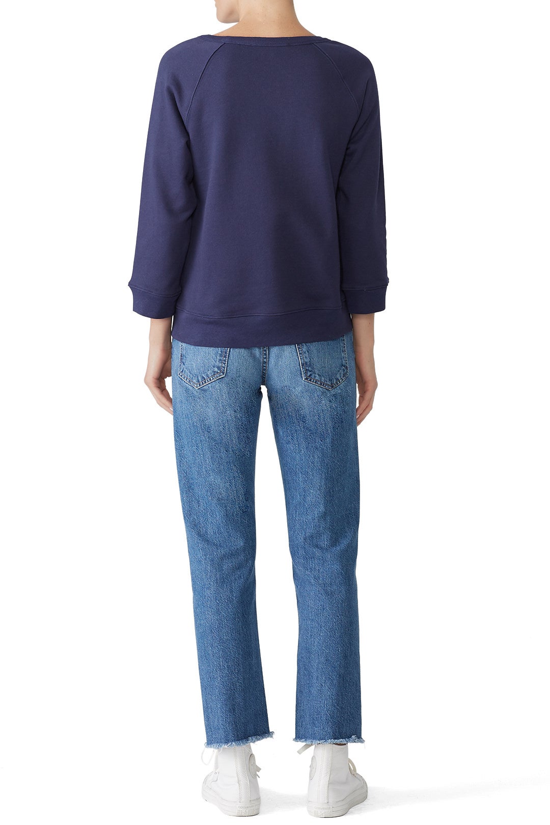 Navy Darlin Sweatshirt by Draper James 2
