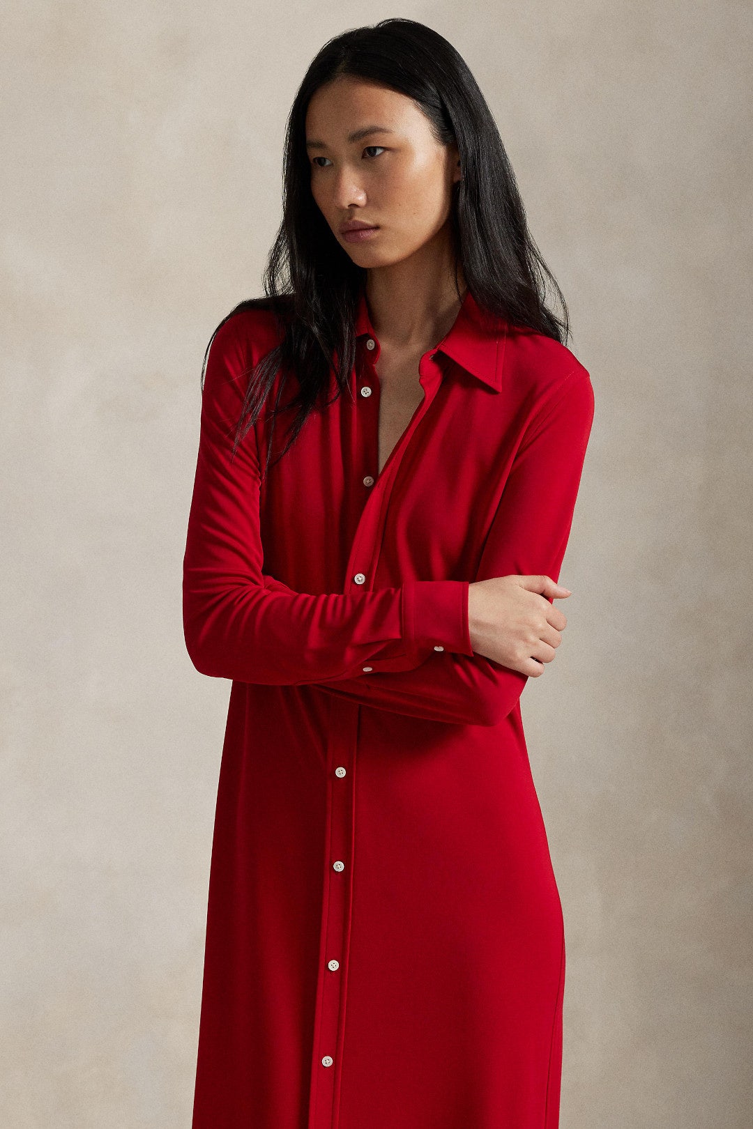 Collared Long Sleeve Shirt Dress by Polo Ralph Lauren 1