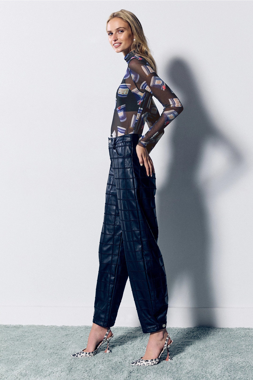 Lillian Graphic Turtleneck by Rachel Antonoff 1