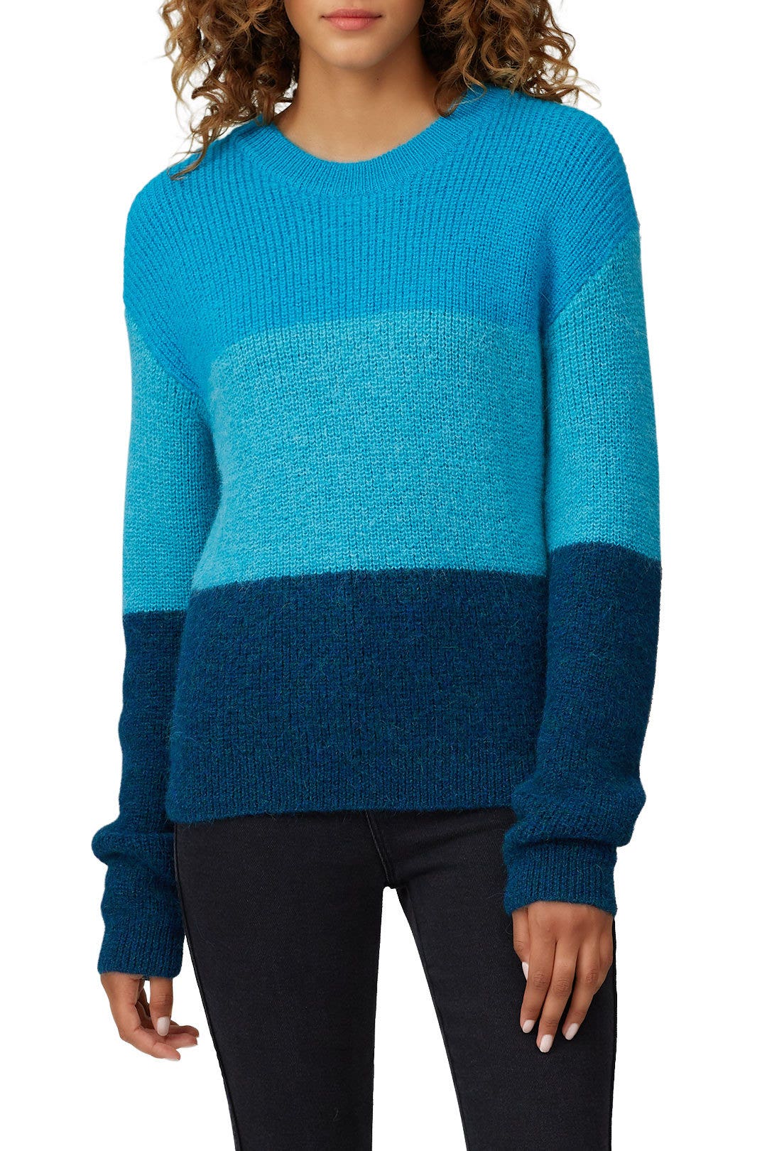 Blue Stripe Ranch Road Sweater by VEDA 2