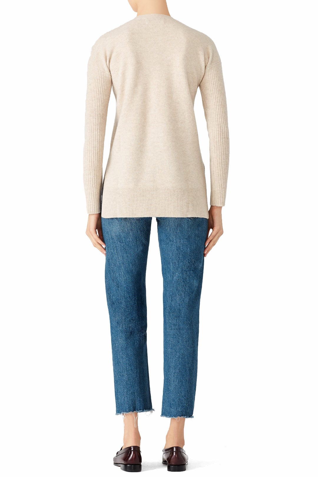 Cream Boyfriend Sweater by BROWN ALLAN 1