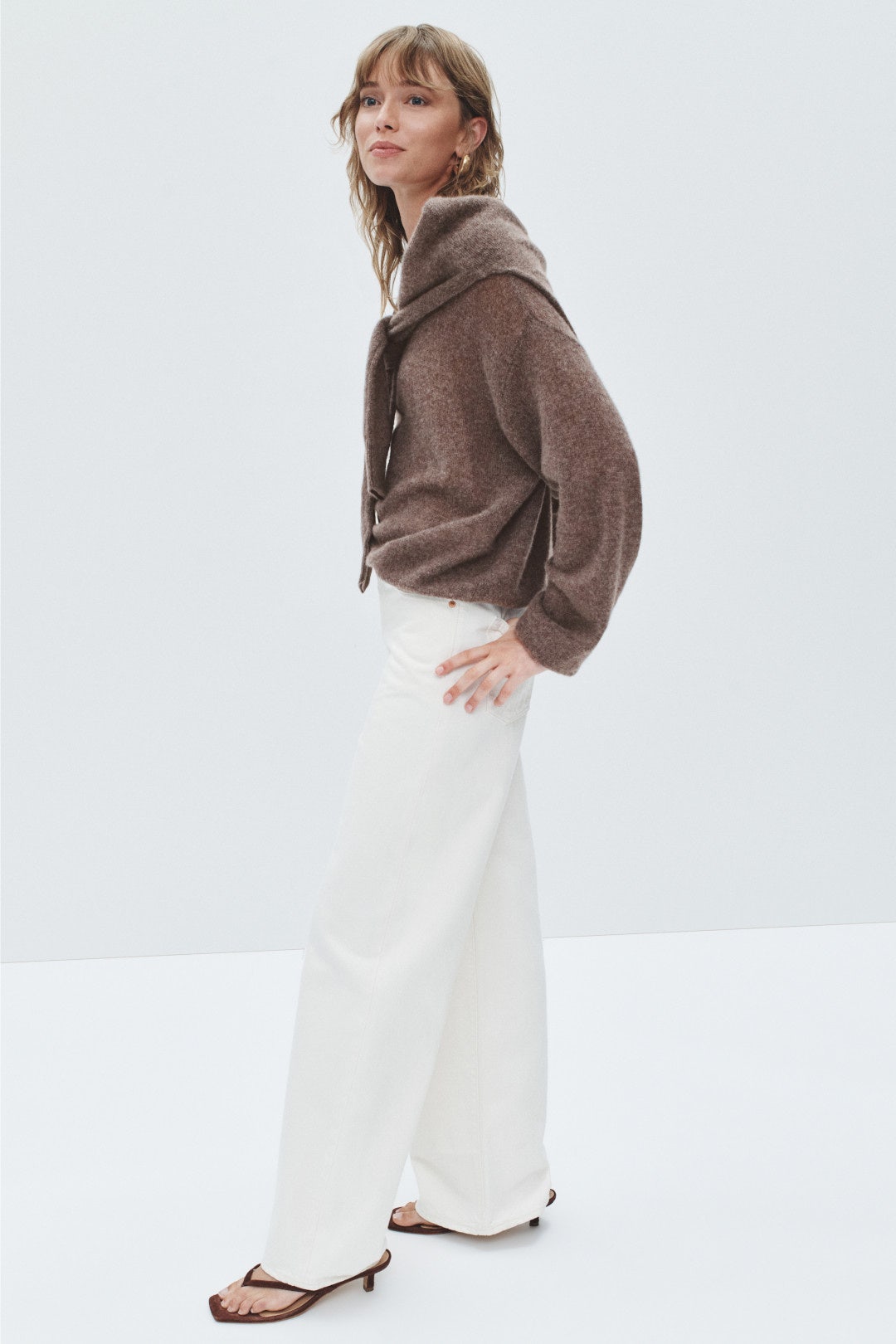 Cloud Cashmere Layered Crewneck Sweater