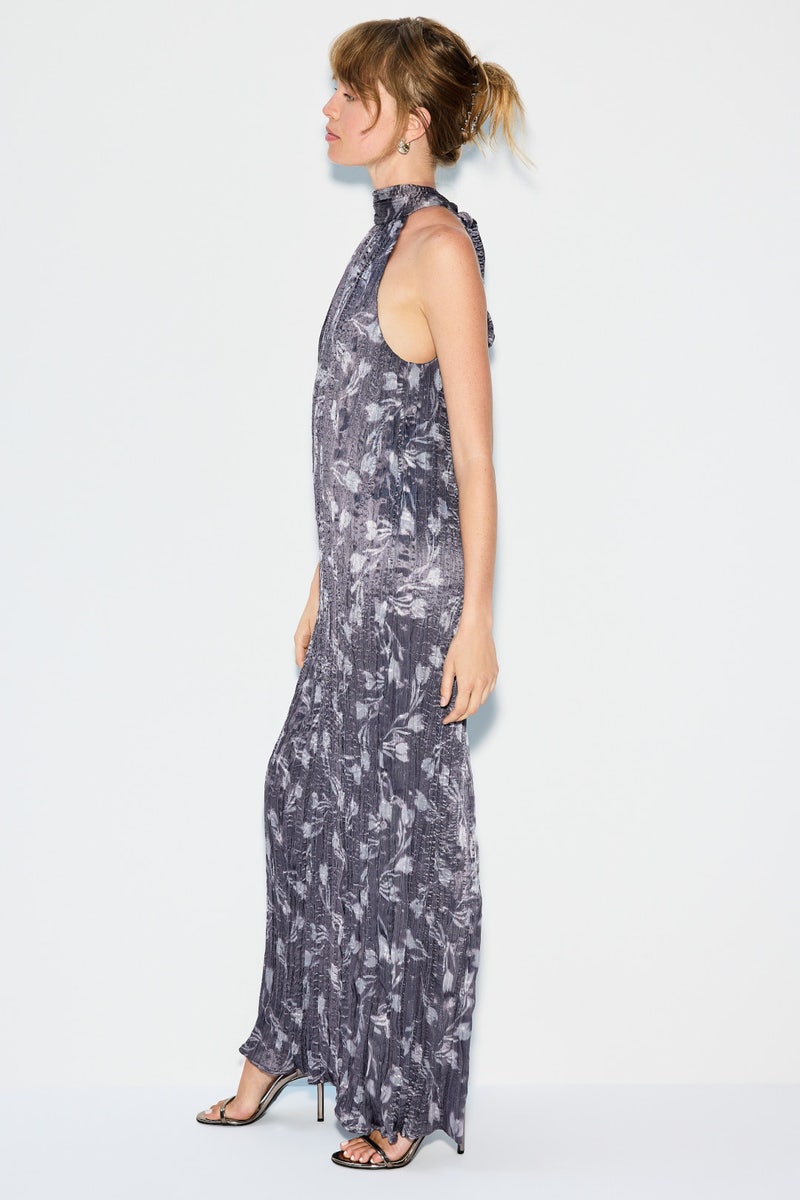 High Neck Printed London Dress by Sabina Musayev - Photo 1