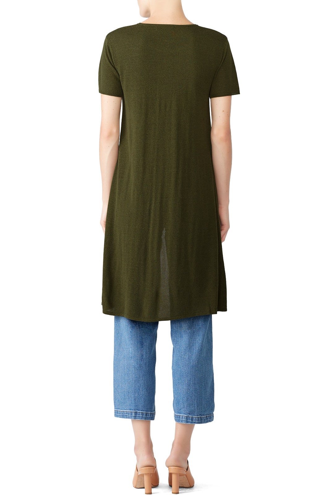 Olive High Low Sweater by Slate & Willow 1