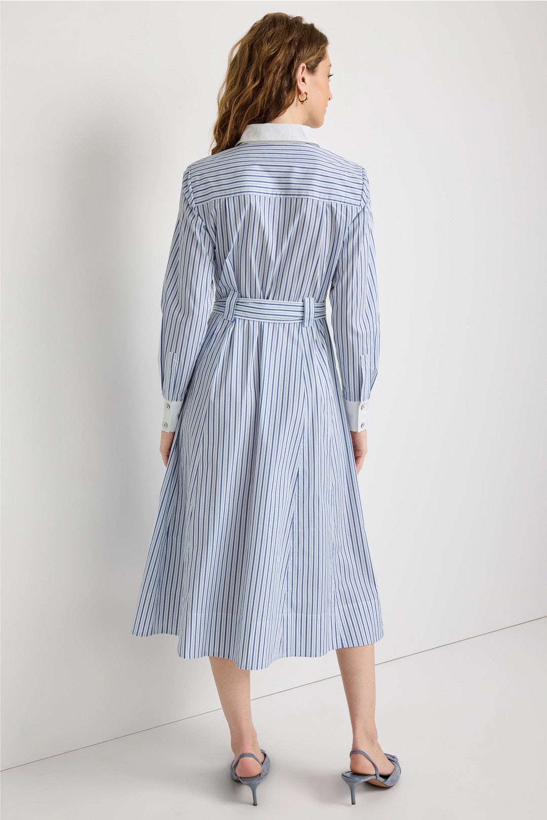 Contrast Cuff Midi Dress by Derek Lam 10 Crosby x RTR 2