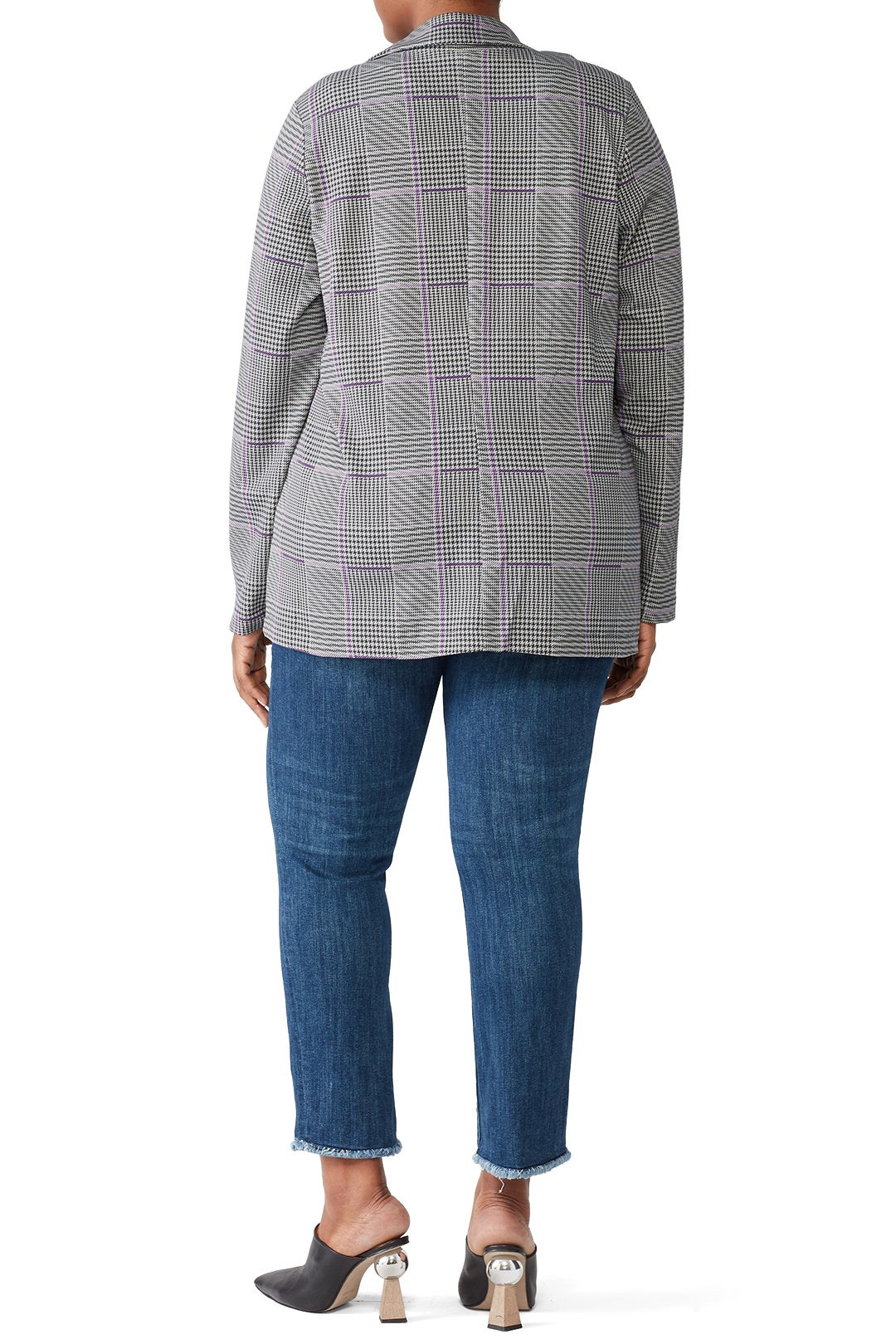 Fans Checked Blazer by JUNAROSE 2