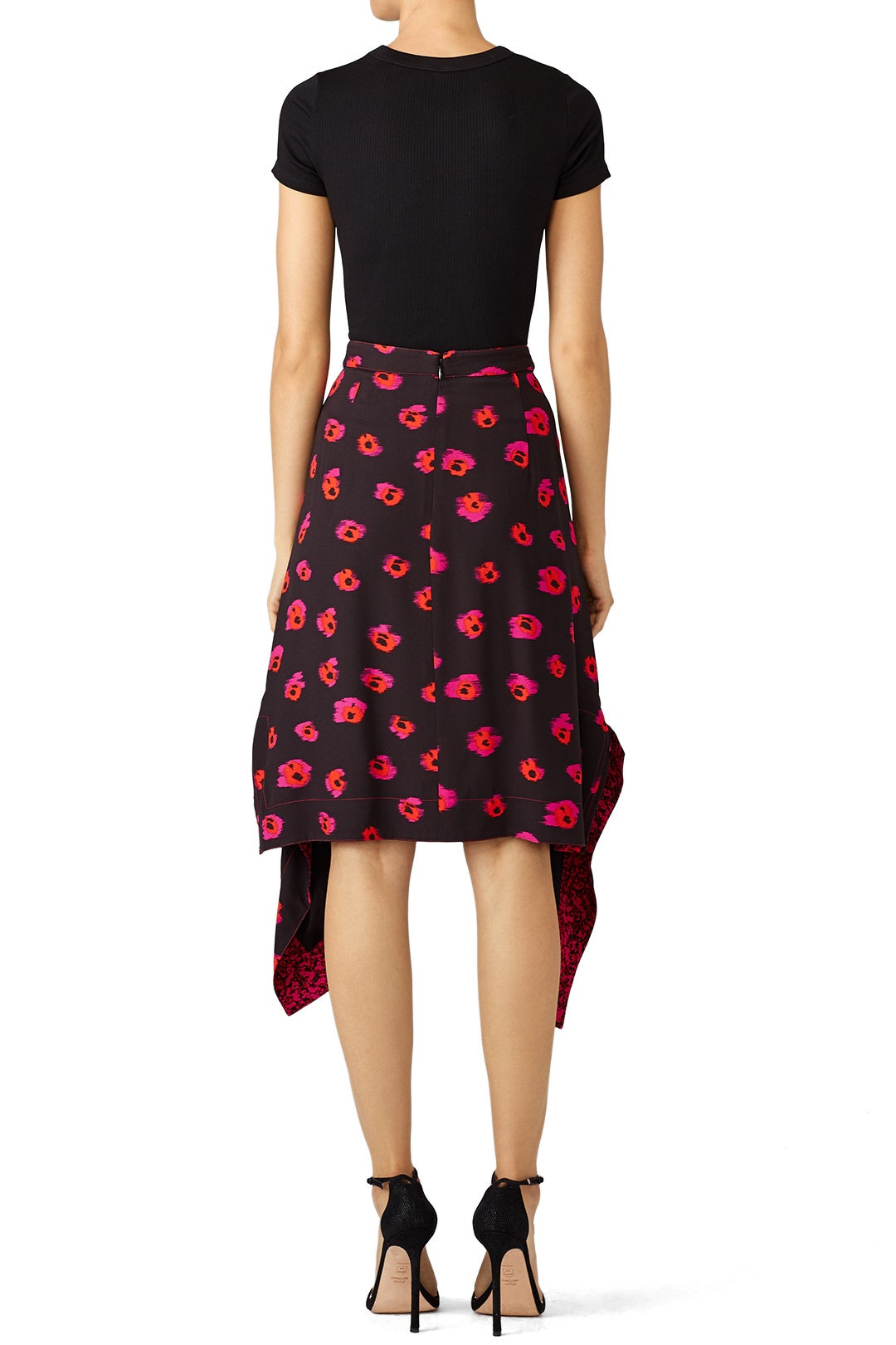 Black Layered Midi Skirt by Proenza Schouler 2