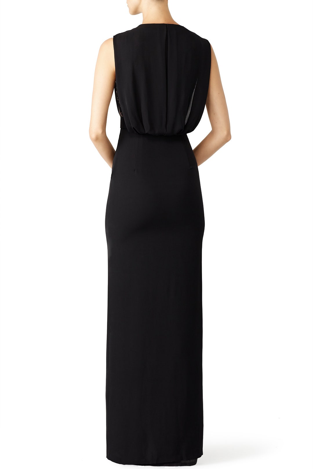 Black Lana Lace Gown by Raoul 2