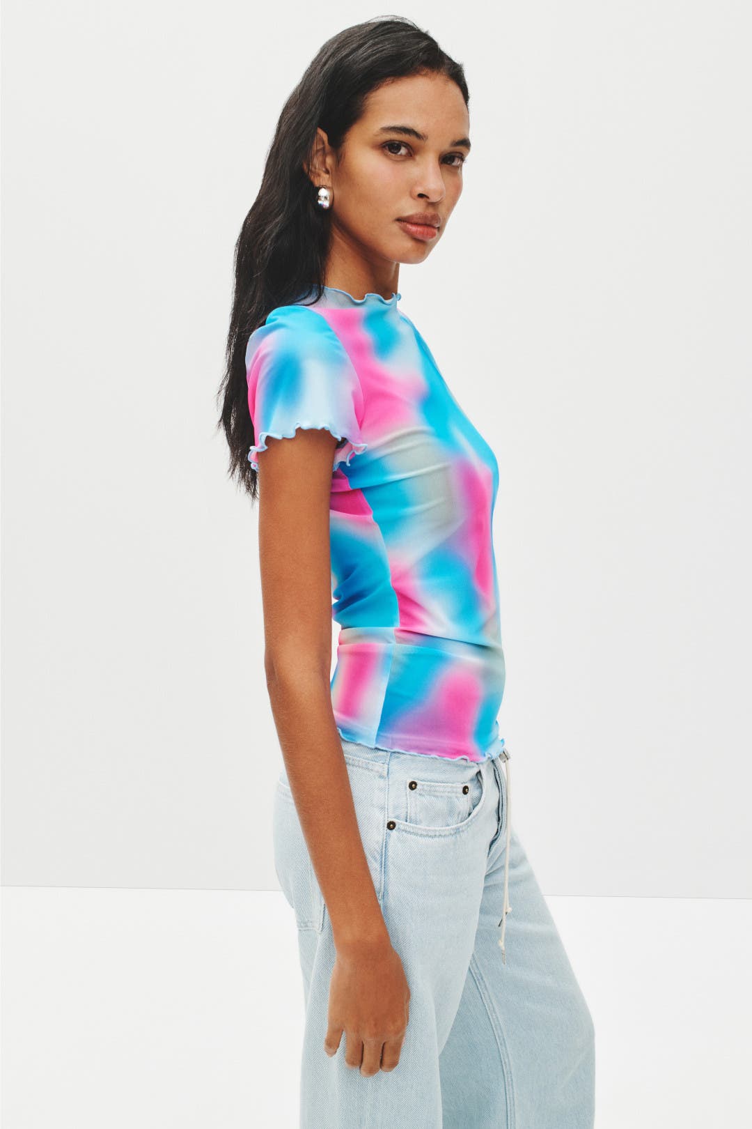 Mist Mesh Tee by Terez | Rent the Runway