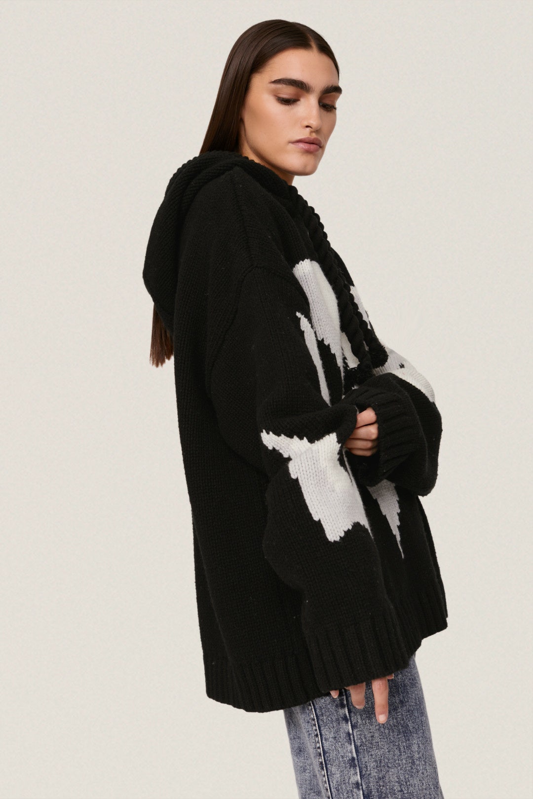 Gothic Logo Knit Hoodie by JW Anderson 1