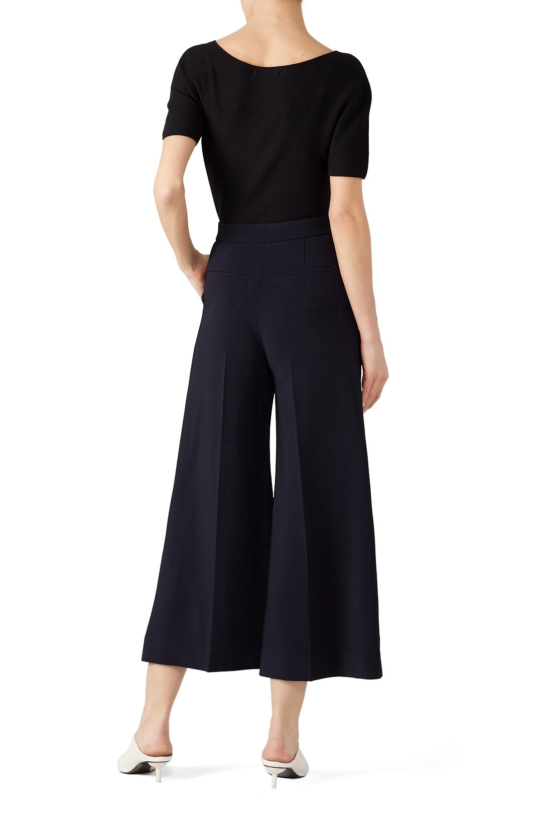 High Rise Cropped Trousers by Rosetta Getty 2