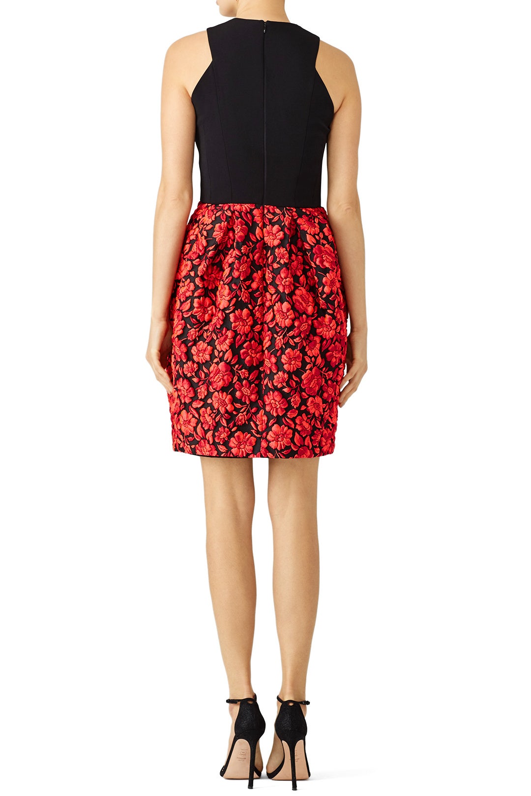 Geranium Floral Dress by Carmen Marc Valvo 2