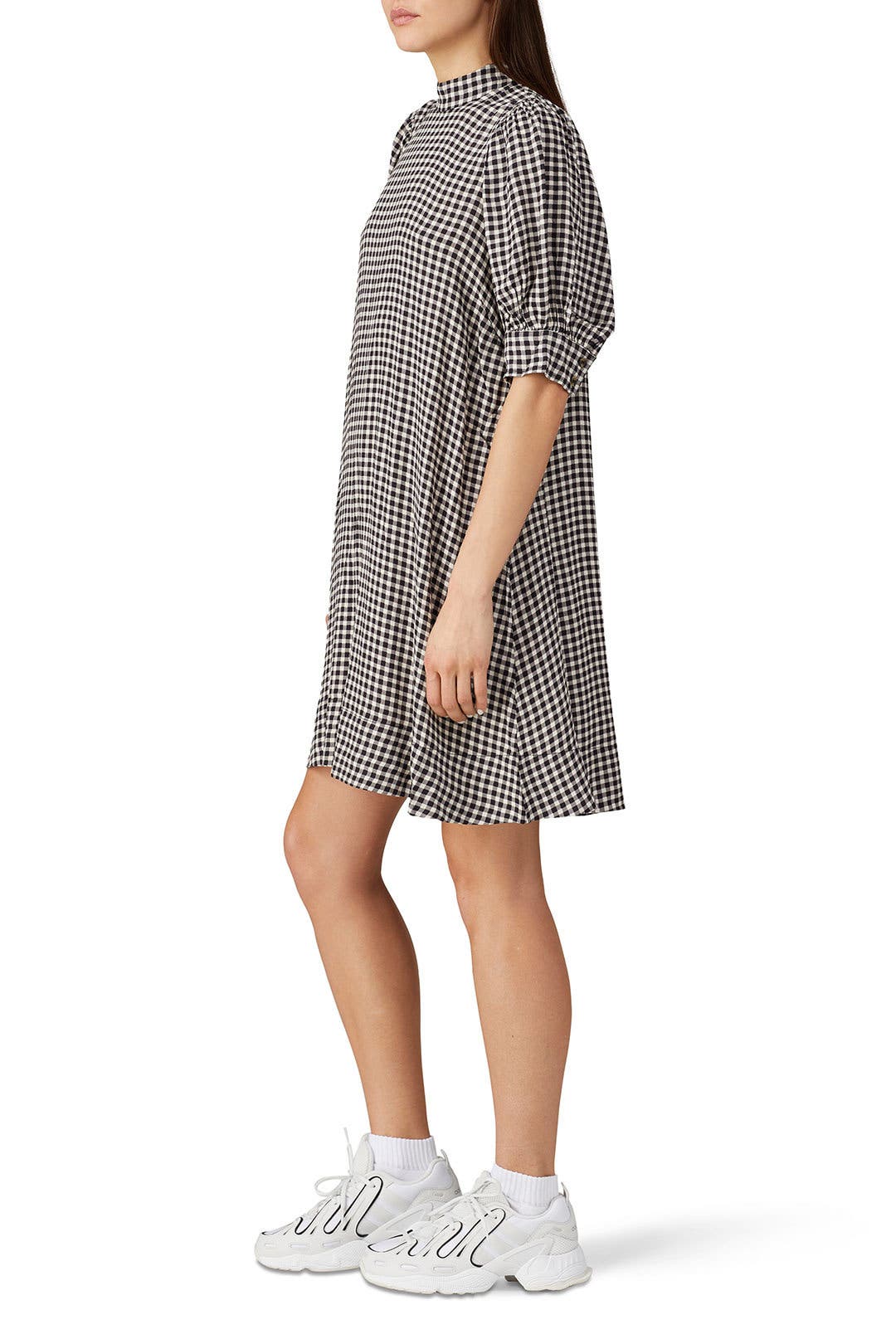Gingham Mini Dress by GANNI | Rent the Runway