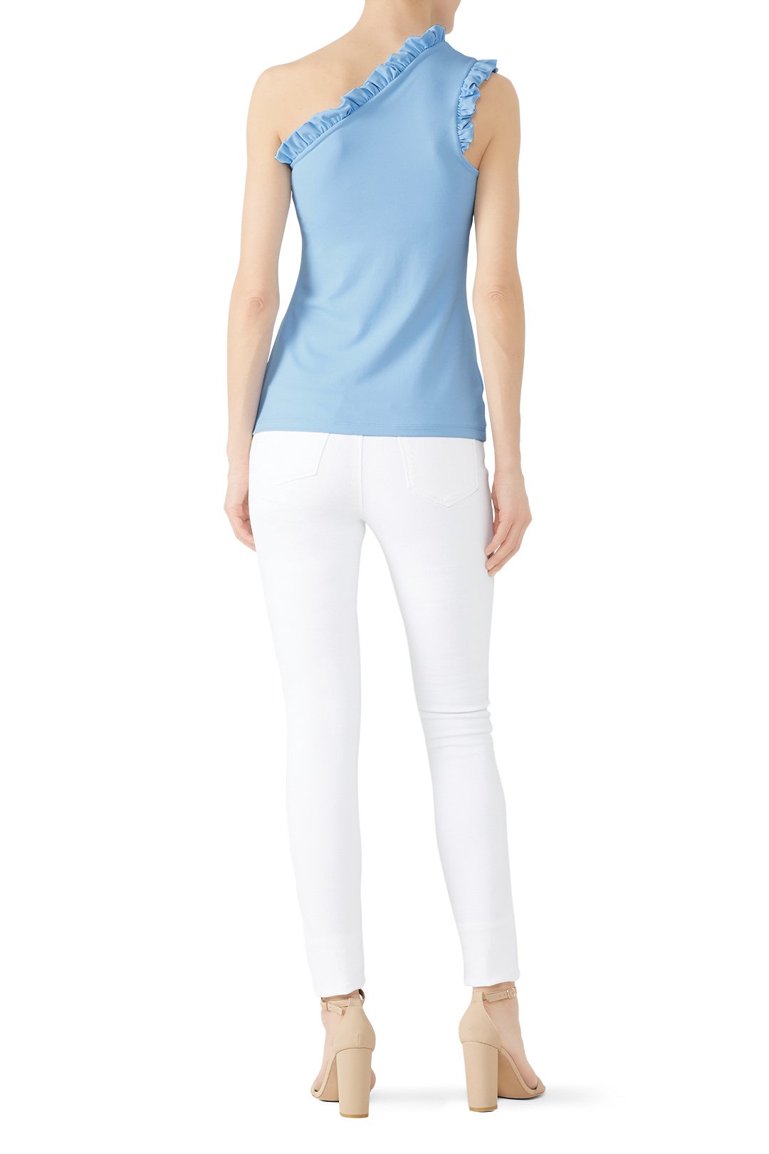 One Shoulder Ruffle Edge Top by Susana Monaco 1