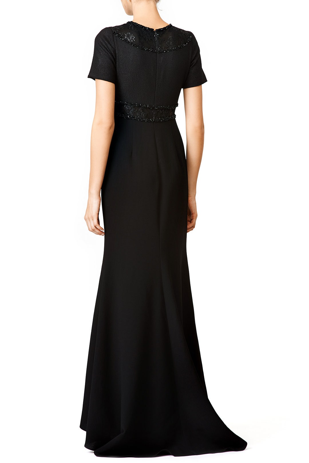 Cut to Black Gown by Badgley Mischka 2