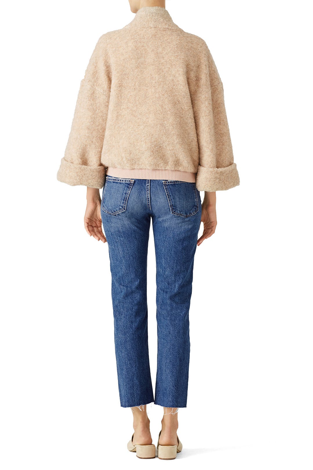 Oatmeal Sweater Jacket by Badgley Mischka 2