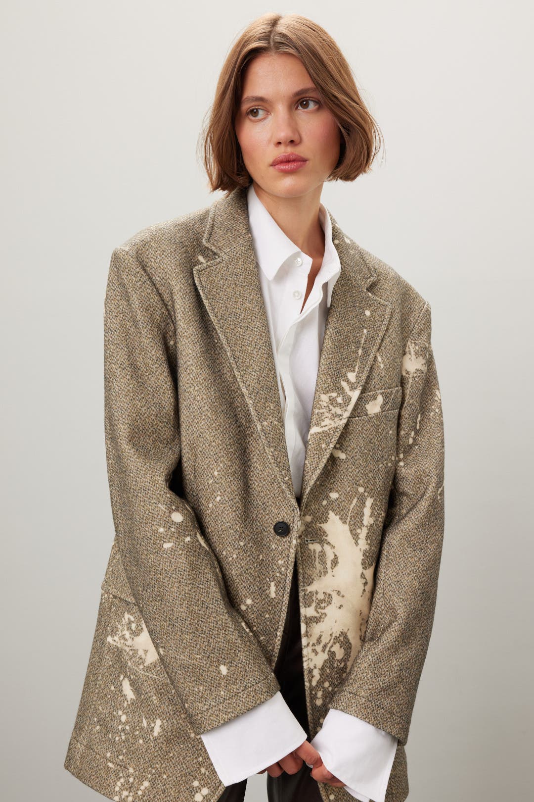 ジャケット R13 OVERSIZED RAGGED BLAZER OVERSIZED RAGGED BLAZER - OYSTER – R13