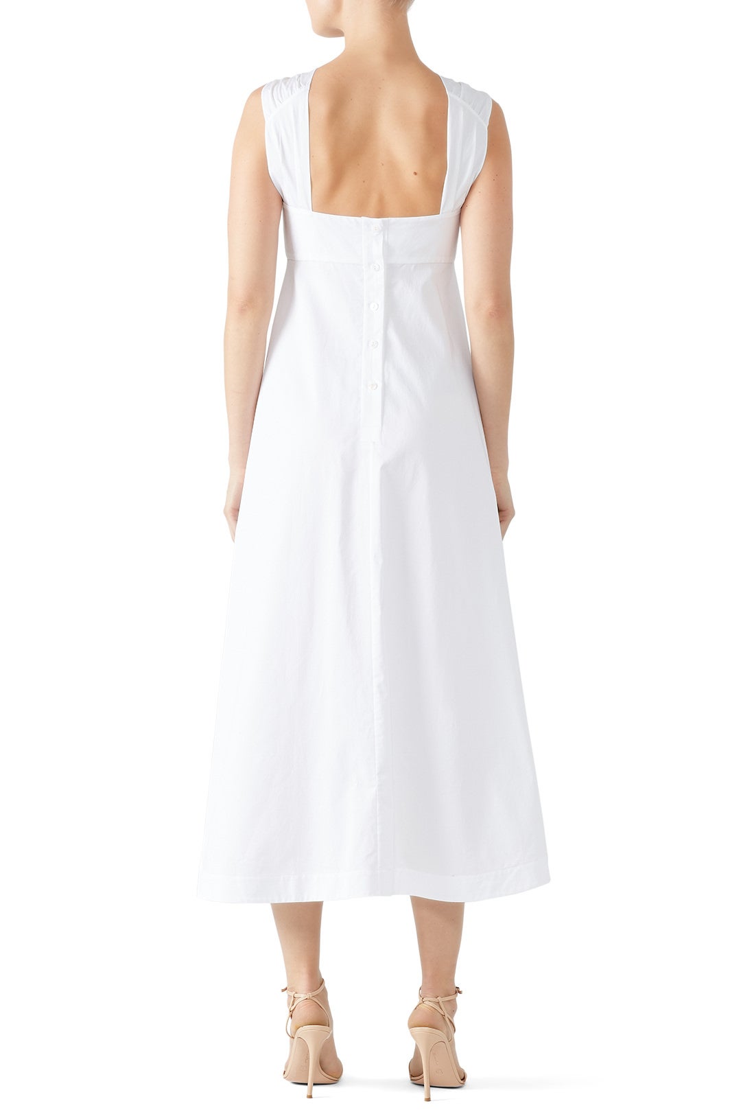 Smocked Drape A-Line Dress by TEIJA 1